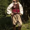 Female Leather Armor - Brown and Red