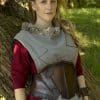 Dark Elf Leather Corset - Dark Brown and Brown