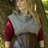 Dark Elf Leather Corset - Dark Brown and Brown