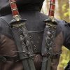 RFB Double Sword Back Harness - Brown and Black