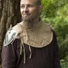 RFB Neck and Shoulder Armor - Padded Collar with Plate Pauldrons - Beige