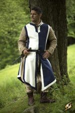Basic Tabard - Blue and Off-White