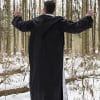 Magician Robe - Black and Silver