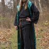 Magician Robe - Black and Dark Green