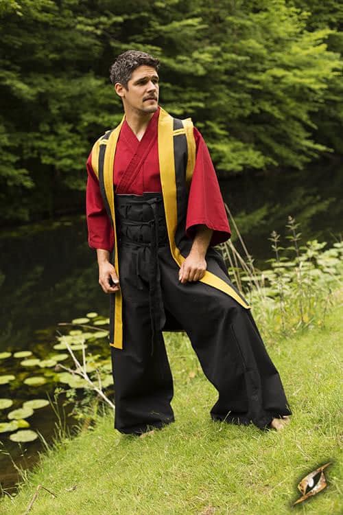 Jinbaori - Samurai Vest - Black and Gold