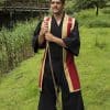 Jinbaori - Samurai Vest - Dark Red and Gold