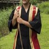 Jinbaori - Samurai Vest - Dark Red and Gold