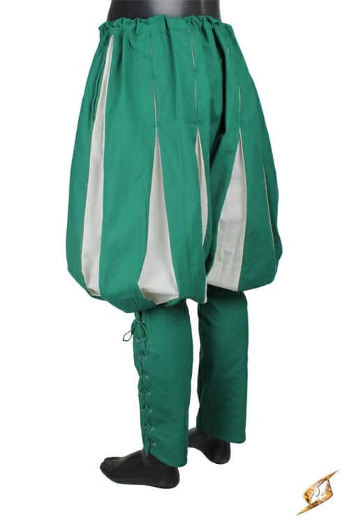 Landsknecht Pants - Green and Off-White