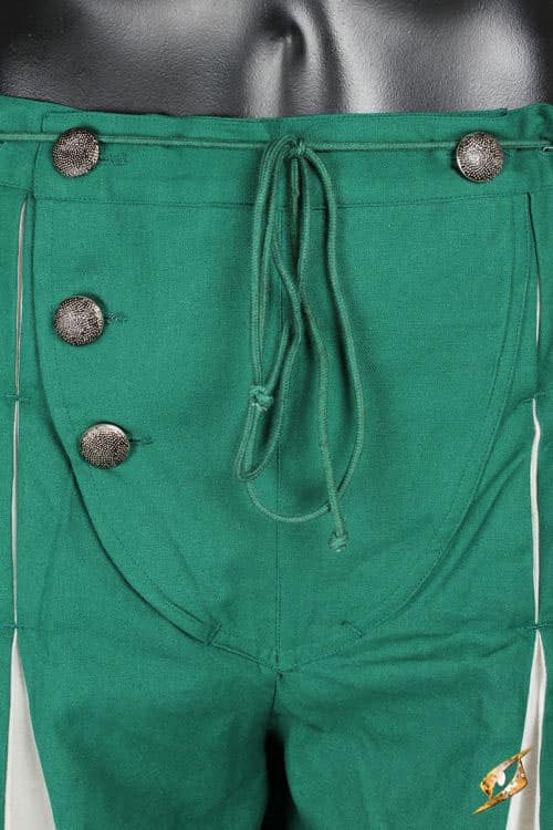 Landsknecht Pants - Green and Off-White