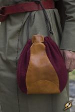 Merchant Purse - Red and Brown