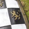 Checkered Shield - White - Foam Shield