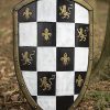 Checkered Shield - White - Foam Shield
