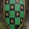 Checkered Shield - Green - Foam Shield
