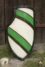 Knight's Shield - Green and White
