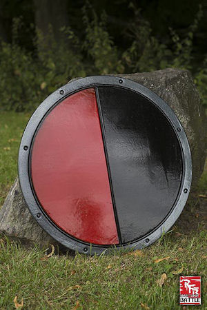 RFB Round Shield - Red and Black - Foam Shield