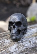 Small Skull - Steel Color - Foam Throwing Weapon and Prop