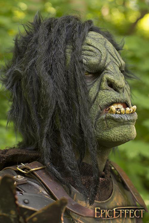 Orc Brute with Hair Mask - Green