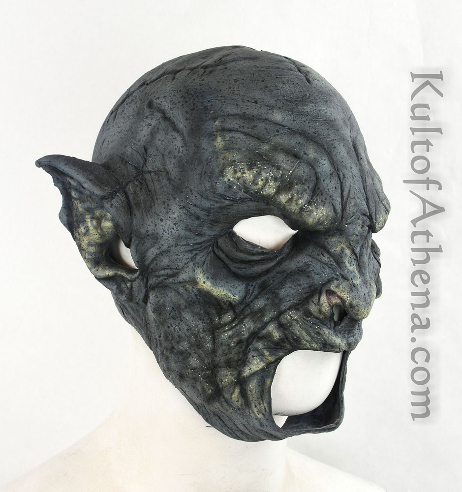 Beastial Orc Mask - Blue
