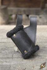 Epic Armoury Weapon Holder - Black with Black Fur - For Right Handed Person