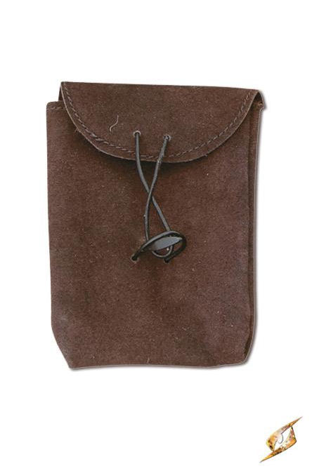 Suede Pouch - Small - Brown