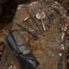 Thieves Tools with Black Leather Roll Pouch