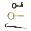 Thieves Tools with Black Leather Roll Pouch