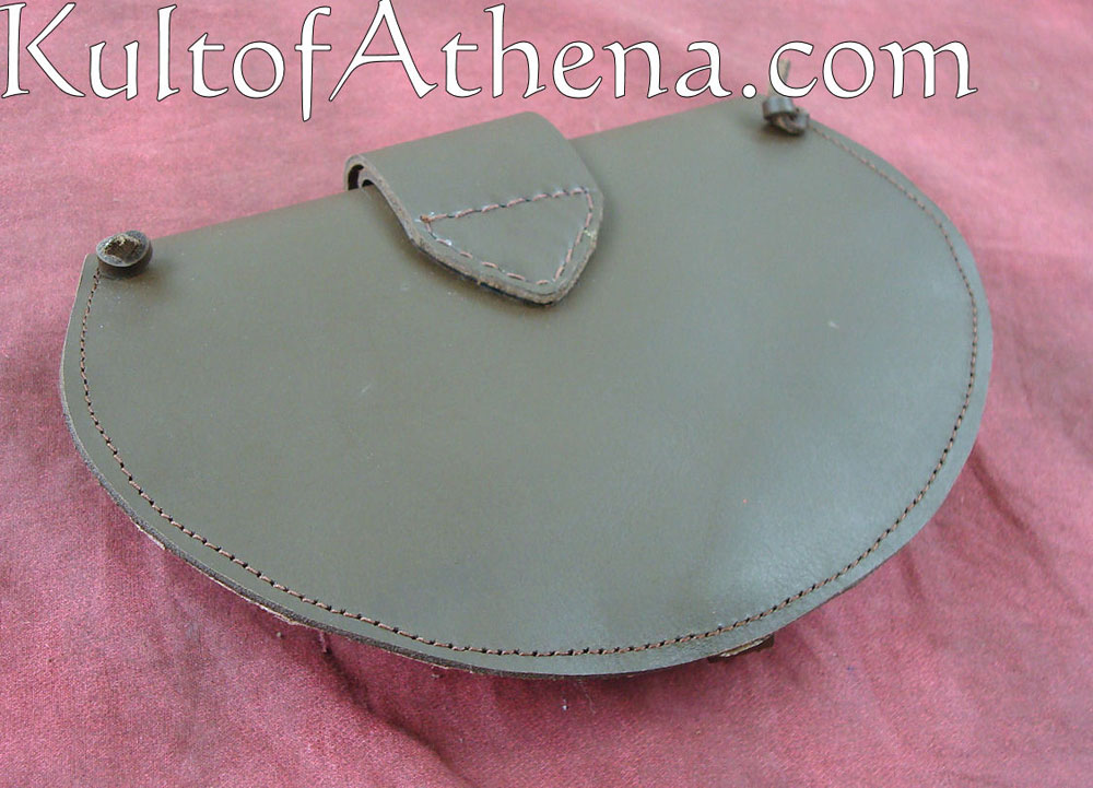 15th Century Soldier's Pouch - Rough Finish Leather