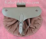 15th Century Soldier's Pouch - Rough Finish Leather