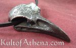 Pewter Raven Skull - Helm of Awe