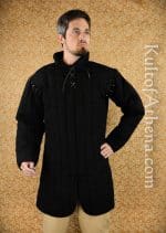 Light Gambeson with Removable Laced Arms - Black