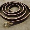 Thin Viking Borre Style Belt - Brown with Antiqued Bronze Fittings