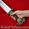 Scandinavian Vendel Chieftain's Sword - Tin Plated with Brass Hilt Accents