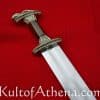 Scandinavian Vendel Chieftain's Sword - Tin Plated with Brass Hilt Accents