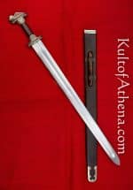 Scandinavian Vendel Chieftain's Sword - Tin Plated with Brass Hilt Accents