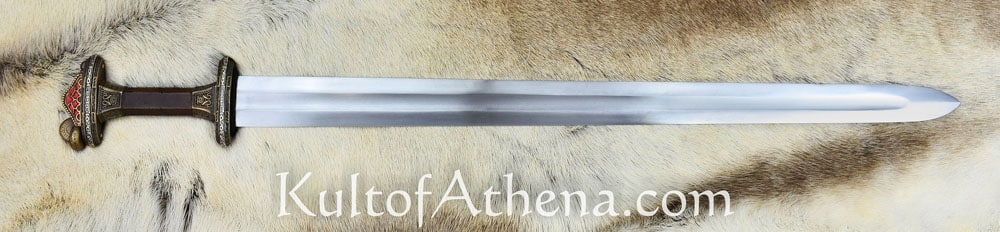 Scandinavian Vendel Chieftain's Sword - Brass Hilt with Tin Plated Accents