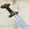 Scandinavian Vendel Chieftain's Sword - Brass Hilt with Tin Plated Accents
