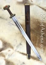 Scandinavian Vendel Chieftain's Sword - Brass Hilt with Tin Plated Accents