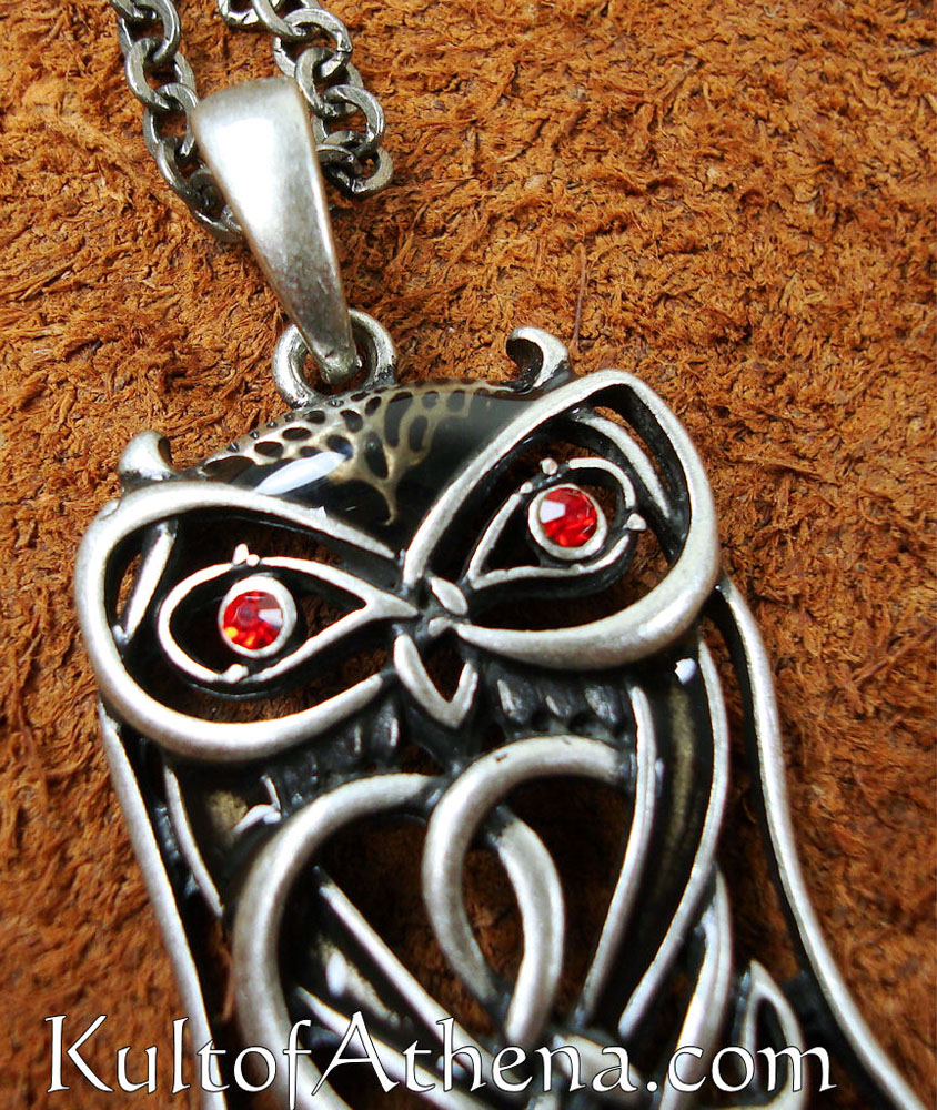 Celtic Owl Pendant and Necklace