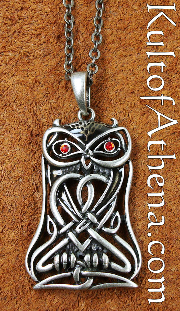 Celtic Owl Pendant and Necklace