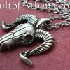 Ram Skull Pendant and Necklace