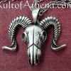 Ram Skull Pendant and Necklace