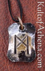 Forged Rune Pendant - Mannaz