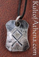 Forged Rune Pendant - Odal