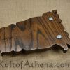 Hand-Carved Magnetic Norse Sword Wall Display Plaque