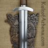 Hand-Carved Magnetic Norse Sword Wall Display Plaque