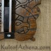 Hand-Carved Magnetic Norse Sword Wall Display Plaque