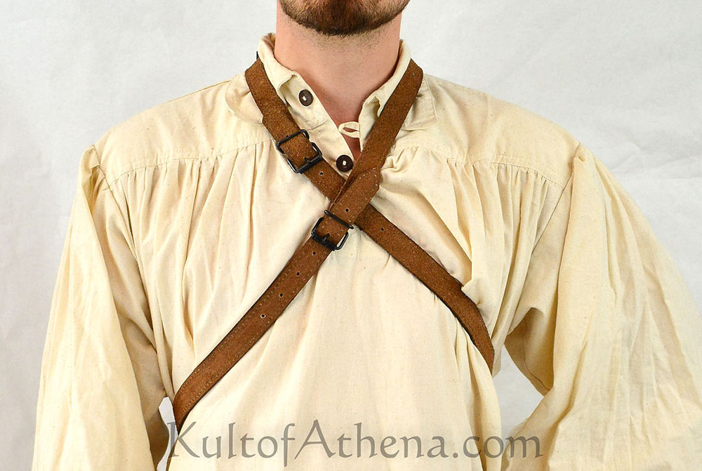 Modular Sword Scabbard - Suede Leather - For Swords Blades up to 31'' in Length