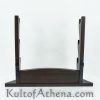 Three Tier Sword Display Stand - Dark Walnut Finish