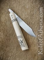Viking Bone-Handled Folding Utility Knife
