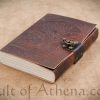 Leather-Bound Medieval Tree of Life Journal with Lock